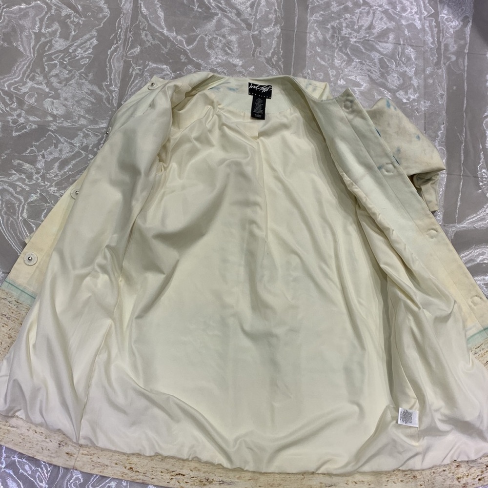 NWOT🌸424 FIFTH Lord & Taylor Tropical Palm Beach Print Dress Jacket - Picture 12 of 17